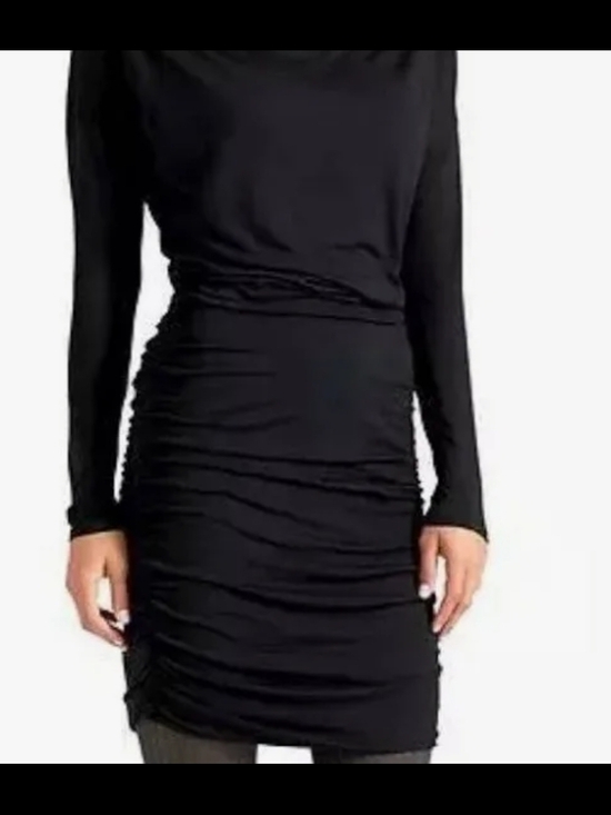 Athleta Dresses & Skirts - Athleta Grey Ruched Long-Sleeve Sheath Dress